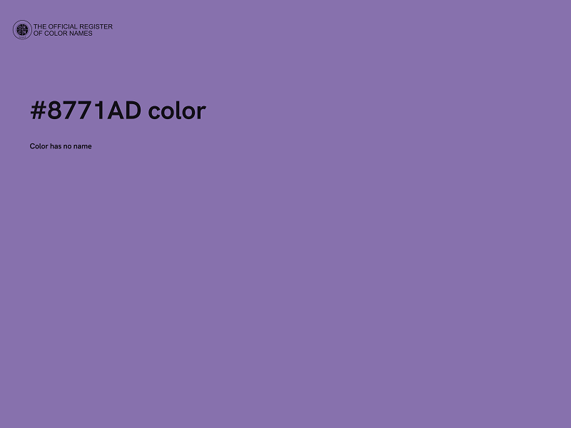 #8771AD color image