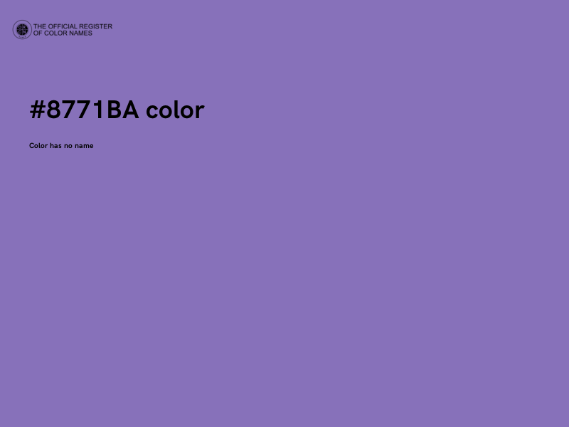 #8771BA color image