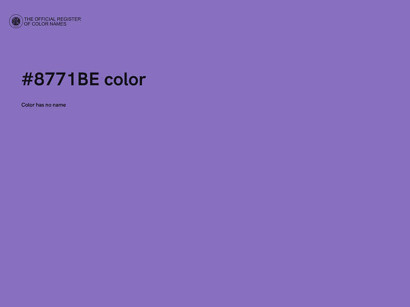 #8771BE color image