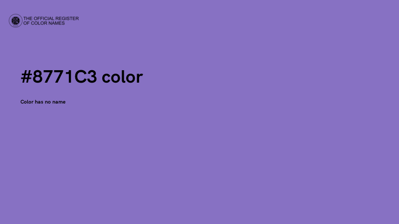 #8771C3 color image