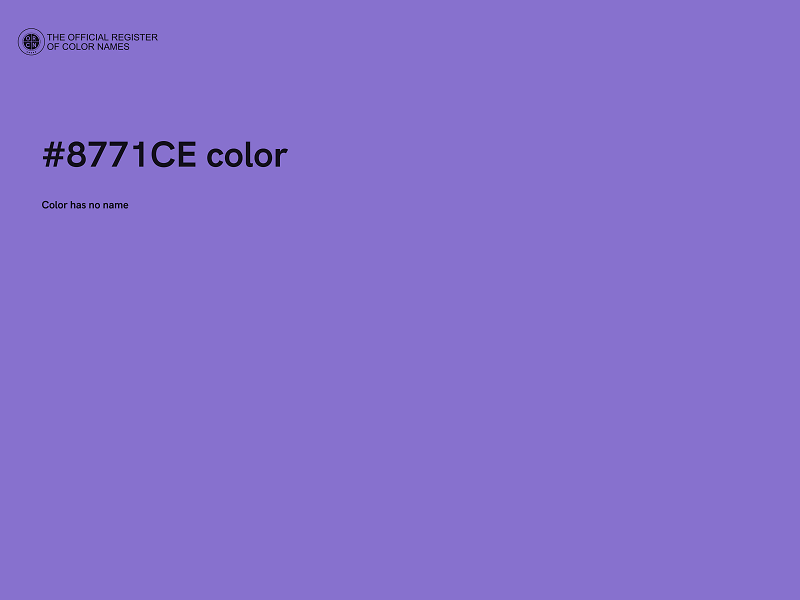 #8771CE color image