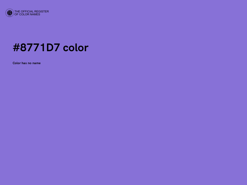 #8771D7 color image