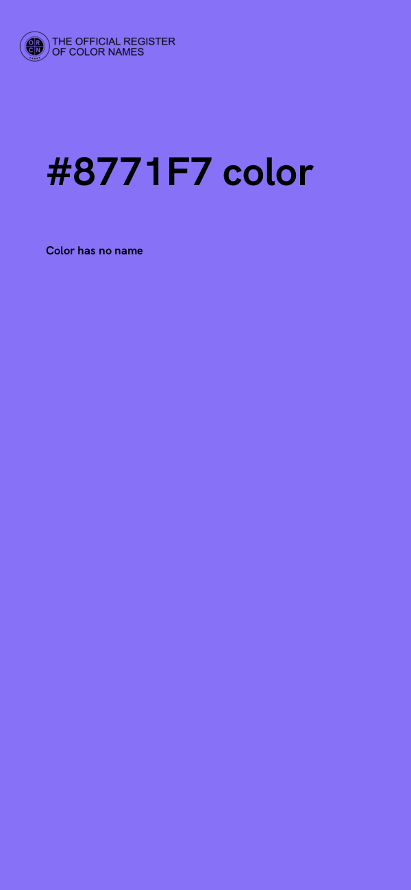 #8771F7 color image