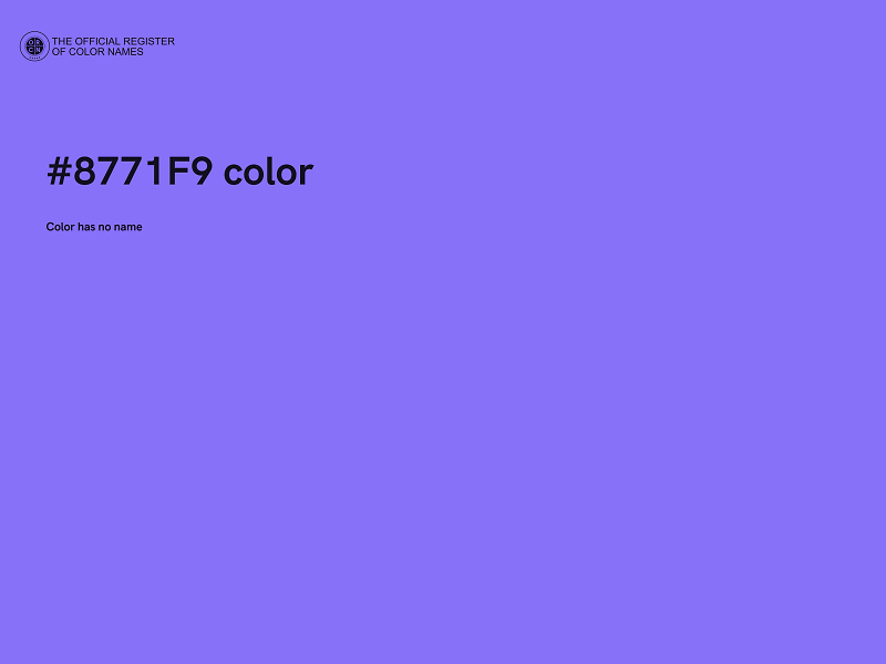 #8771F9 color image