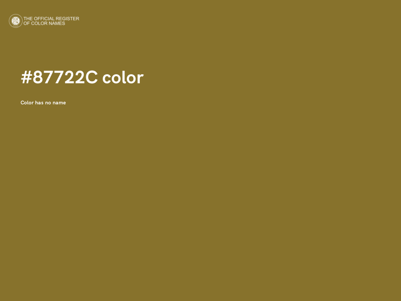 #87722C color image