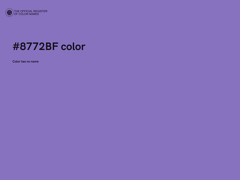 #8772BF color image