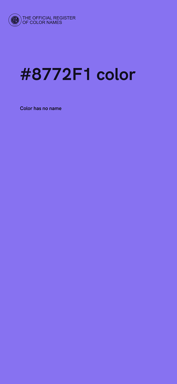 #8772F1 color image