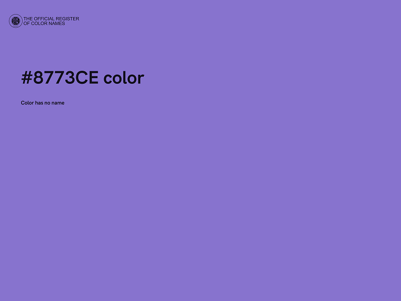 #8773CE color image