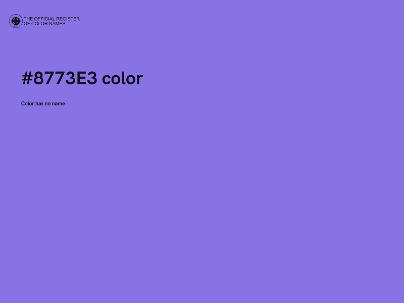 #8773E3 color image