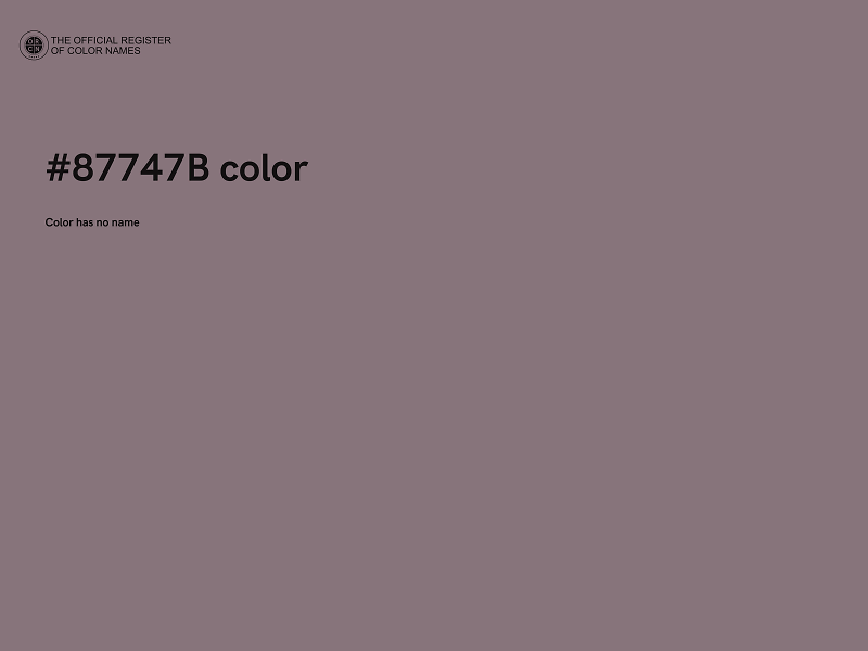 #87747B color image