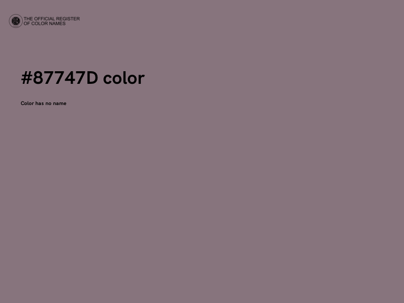 #87747D color image