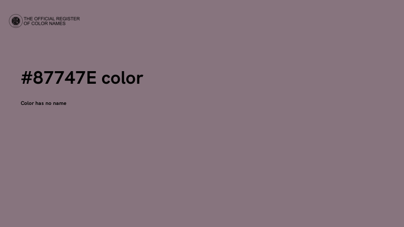 #87747E color image