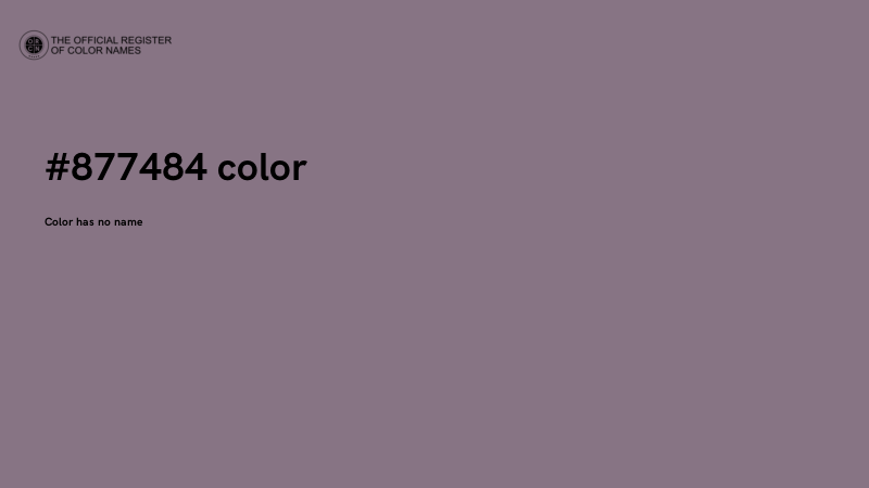 #877484 color image