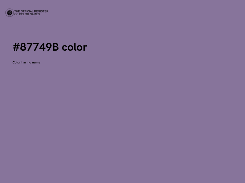 #87749B color image