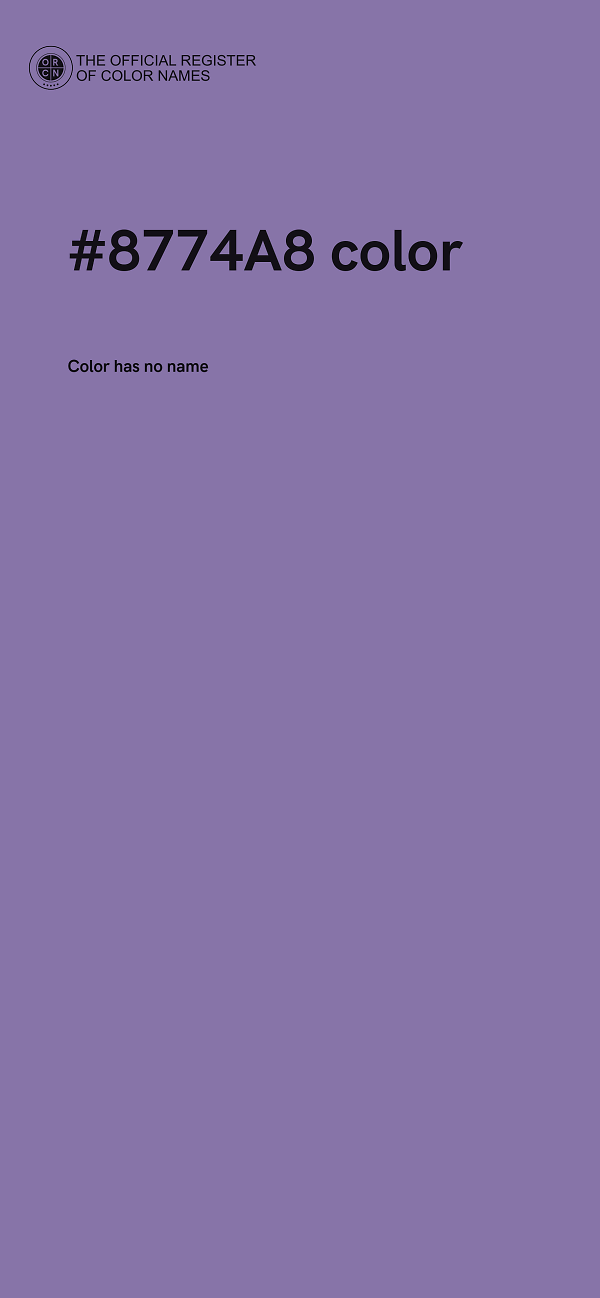 #8774A8 color image