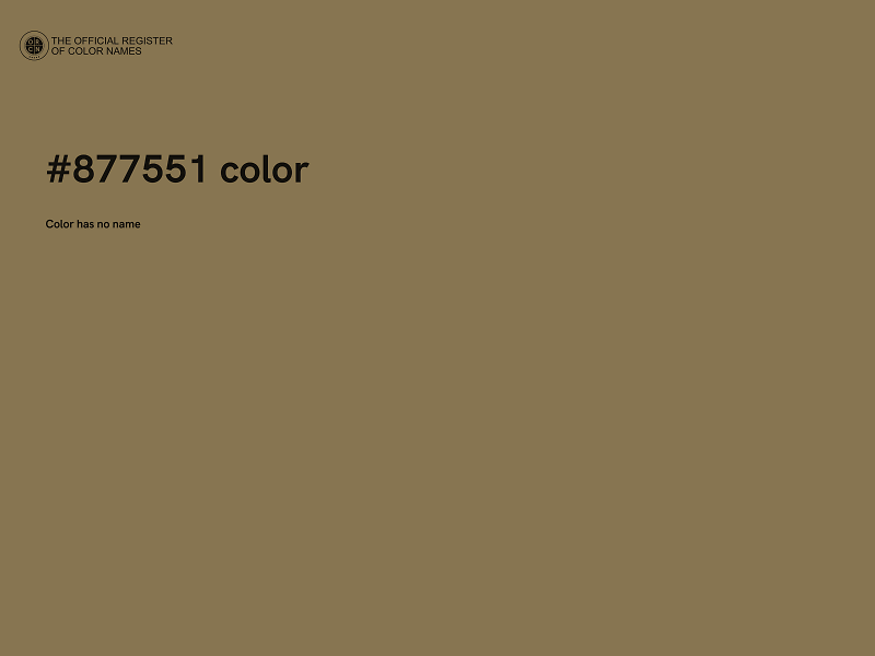 #877551 color image