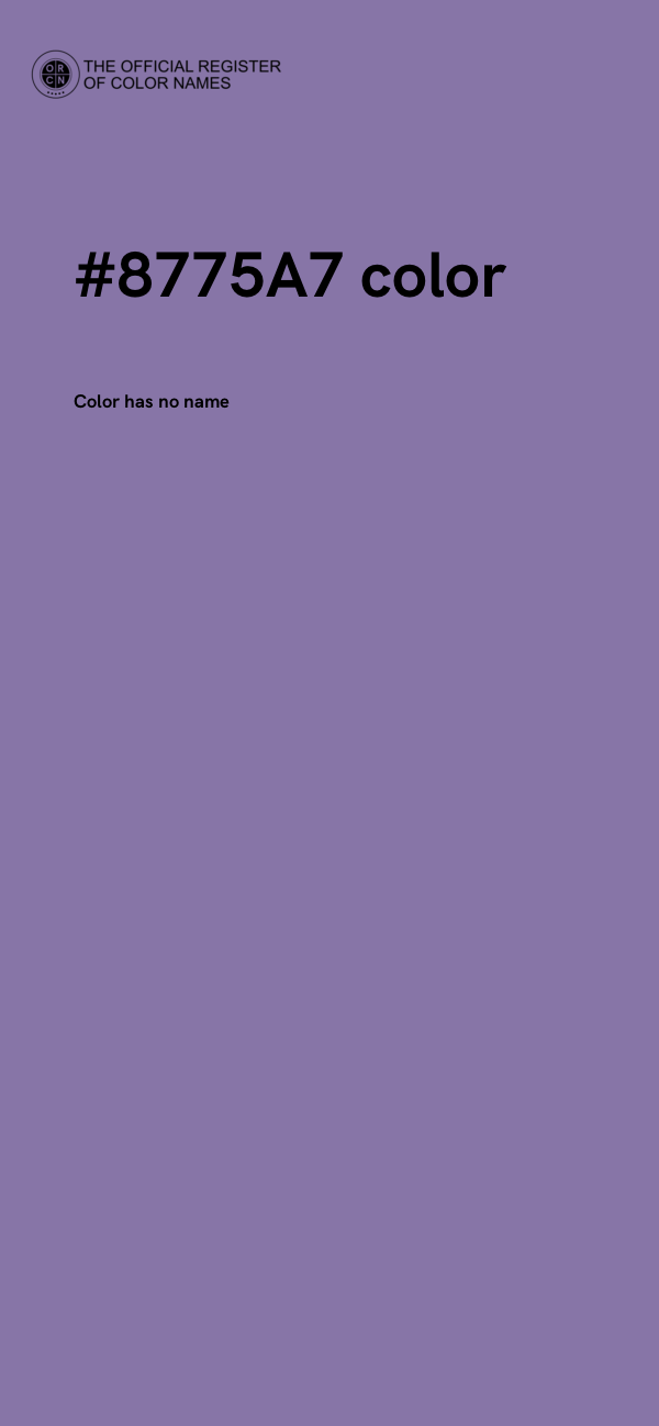 #8775A7 color image
