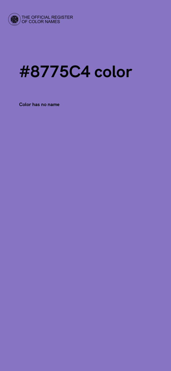 #8775C4 color image