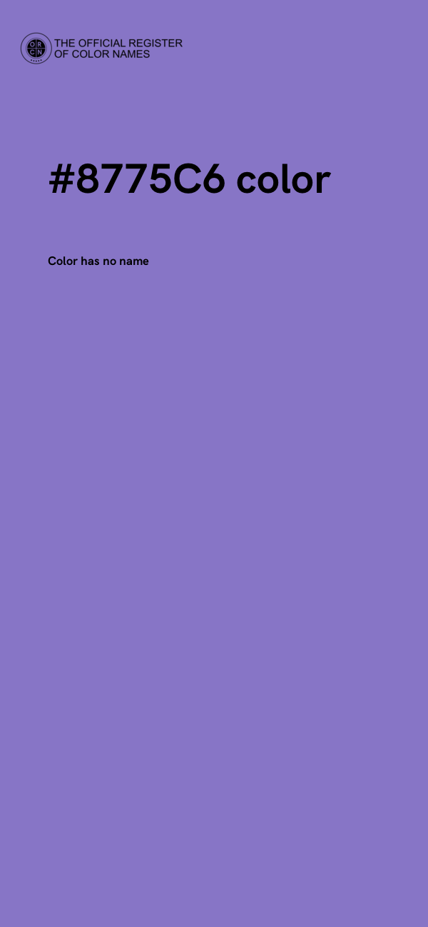 #8775C6 color image