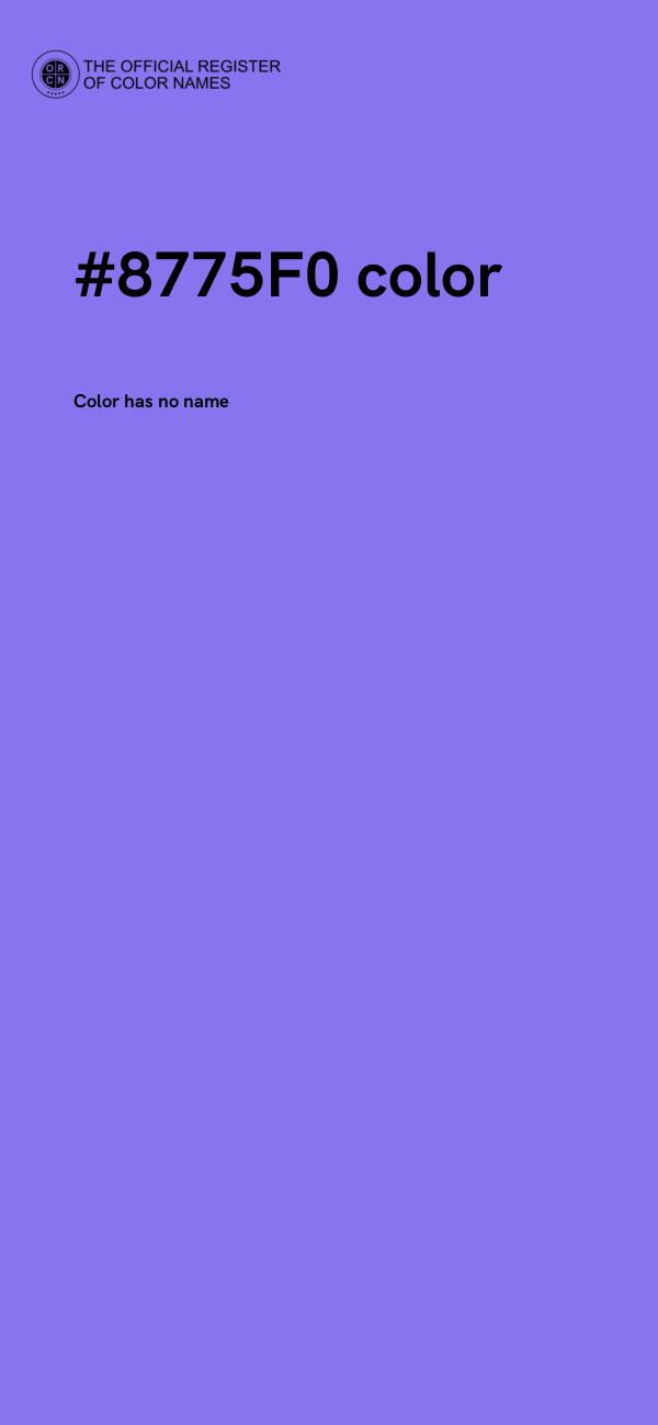 #8775F0 color image