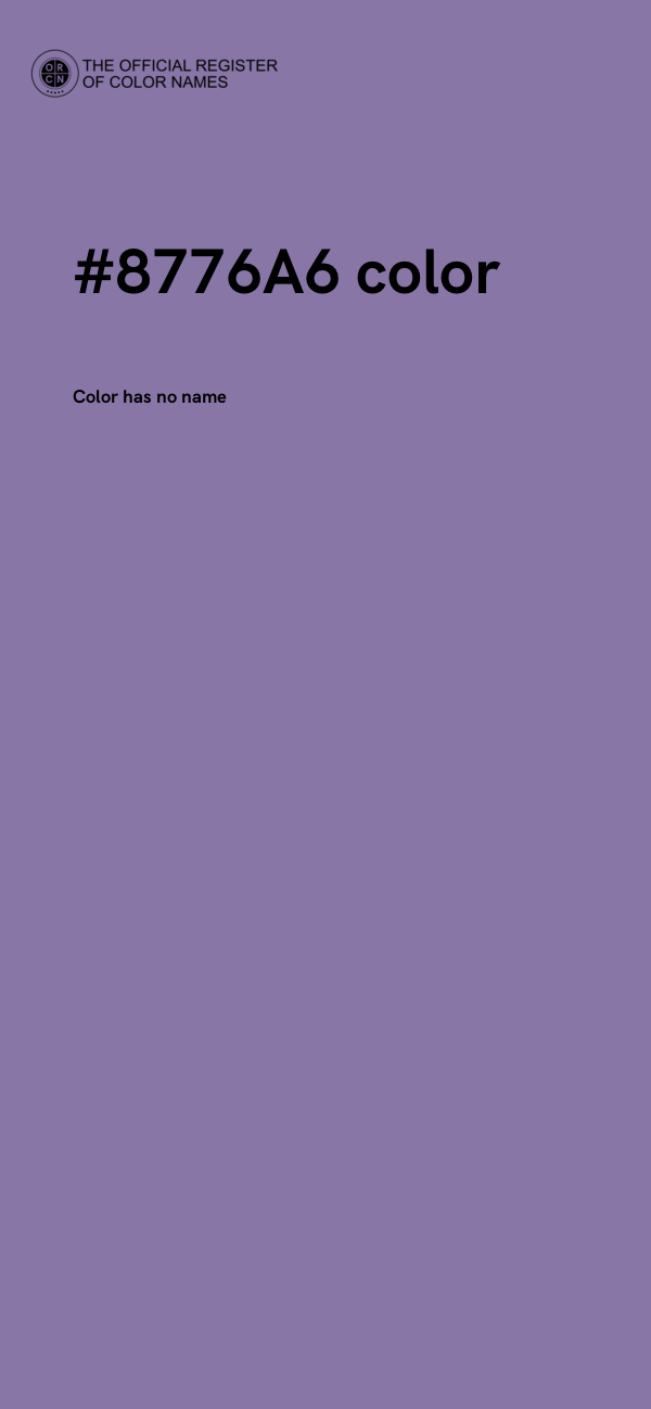 #8776A6 color image