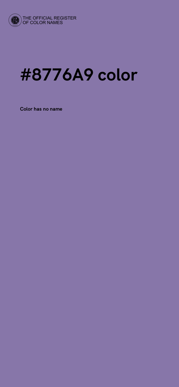 #8776A9 color image