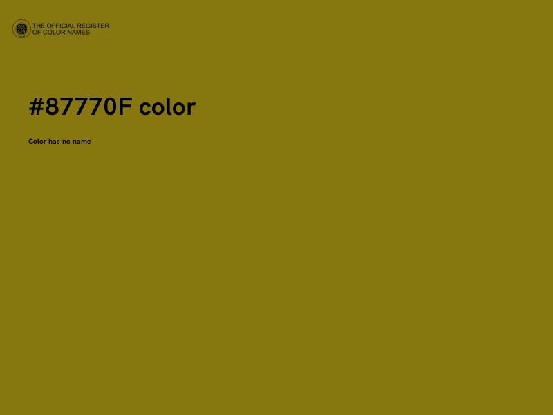 #87770F color image