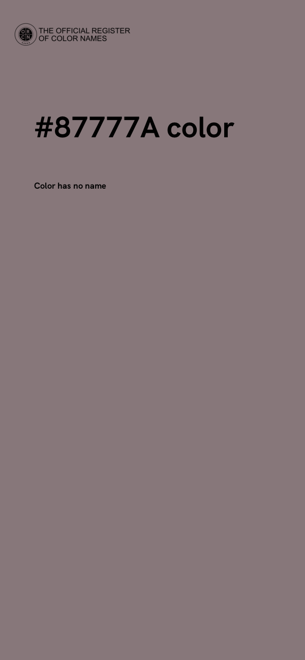 #87777A color image