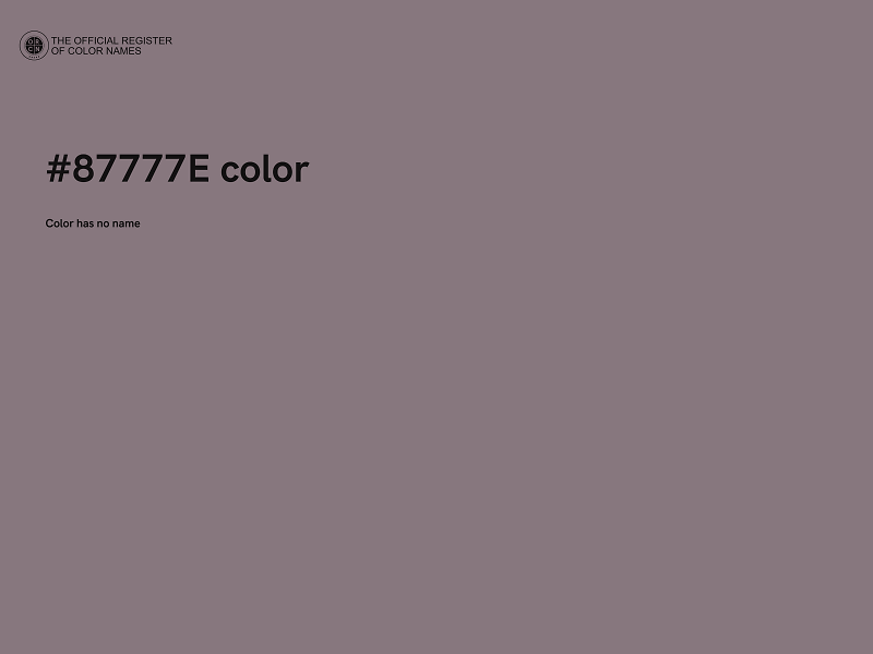 #87777E color image