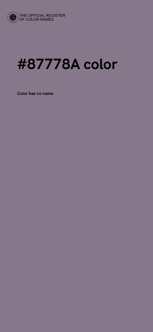 #87778A color image