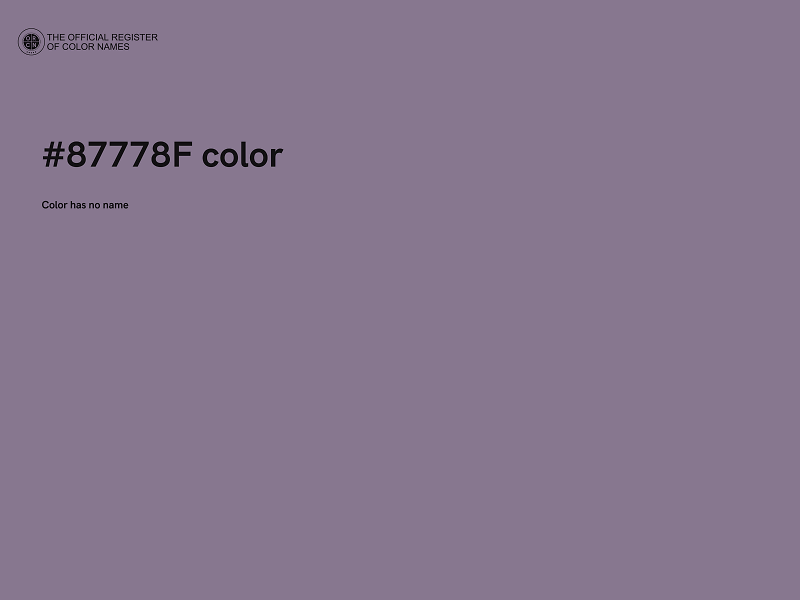 #87778F color image