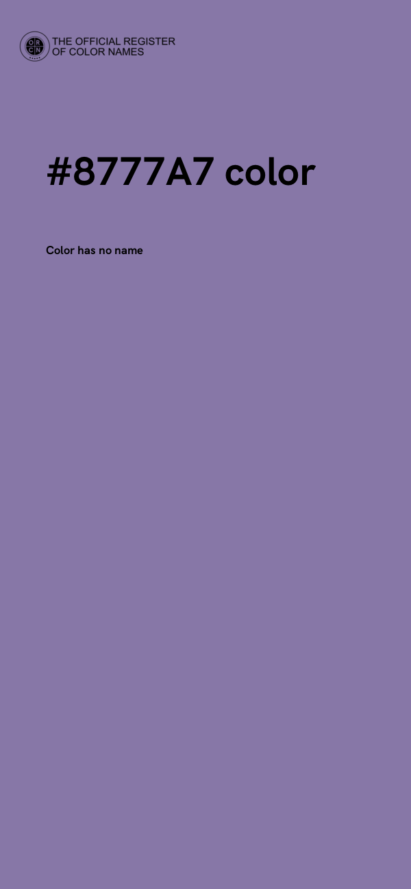 #8777A7 color image
