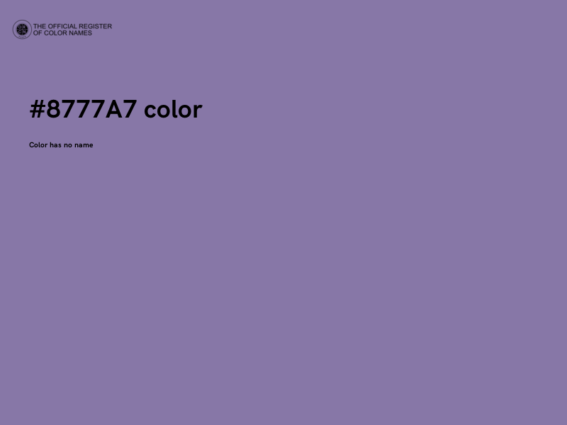 #8777A7 color image