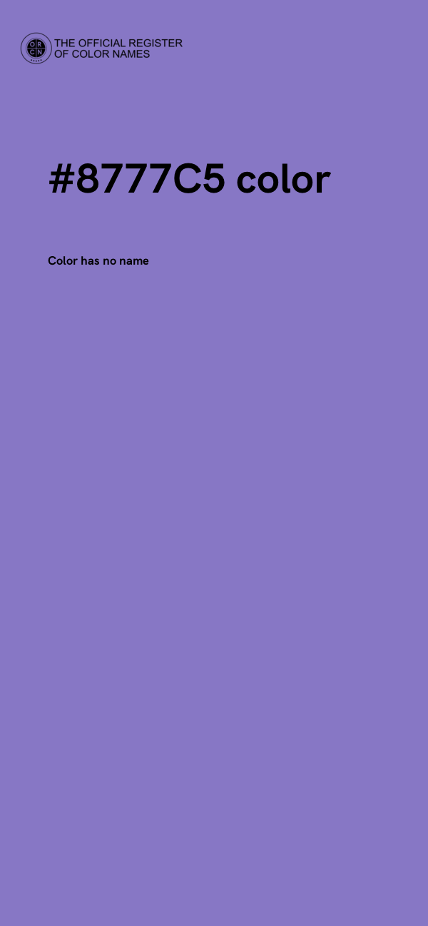#8777C5 color image