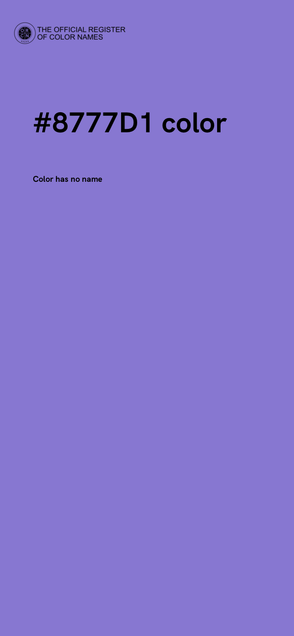 #8777D1 color image