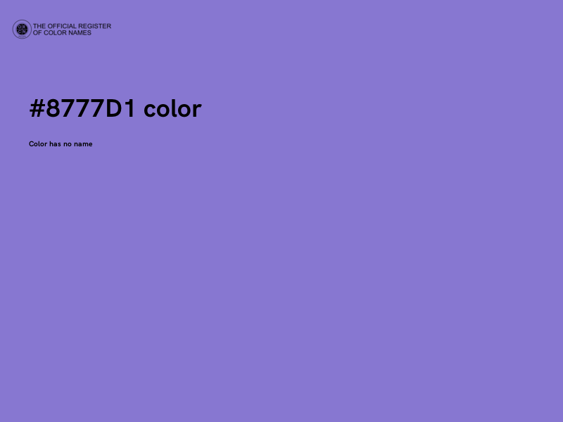 #8777D1 color image