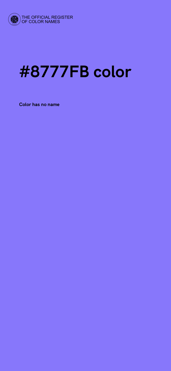 #8777FB color image
