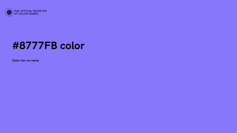 #8777FB color image