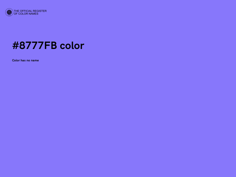 #8777FB color image