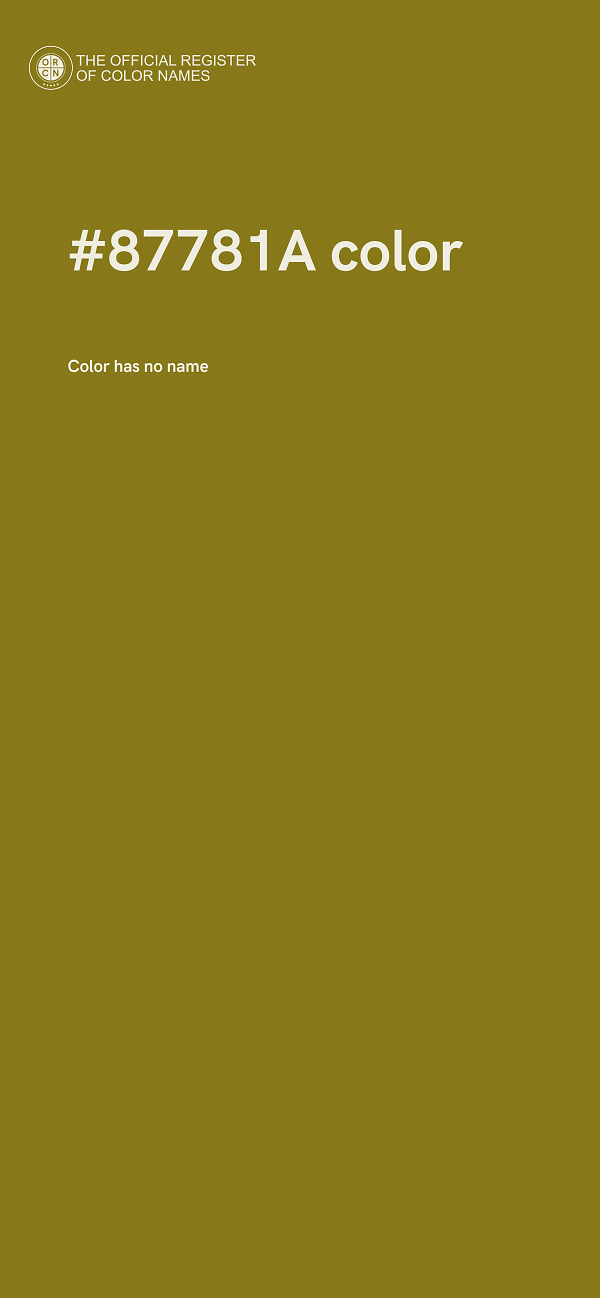 #87781A color image