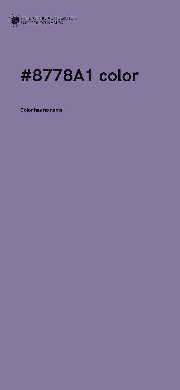 #8778A1 color image