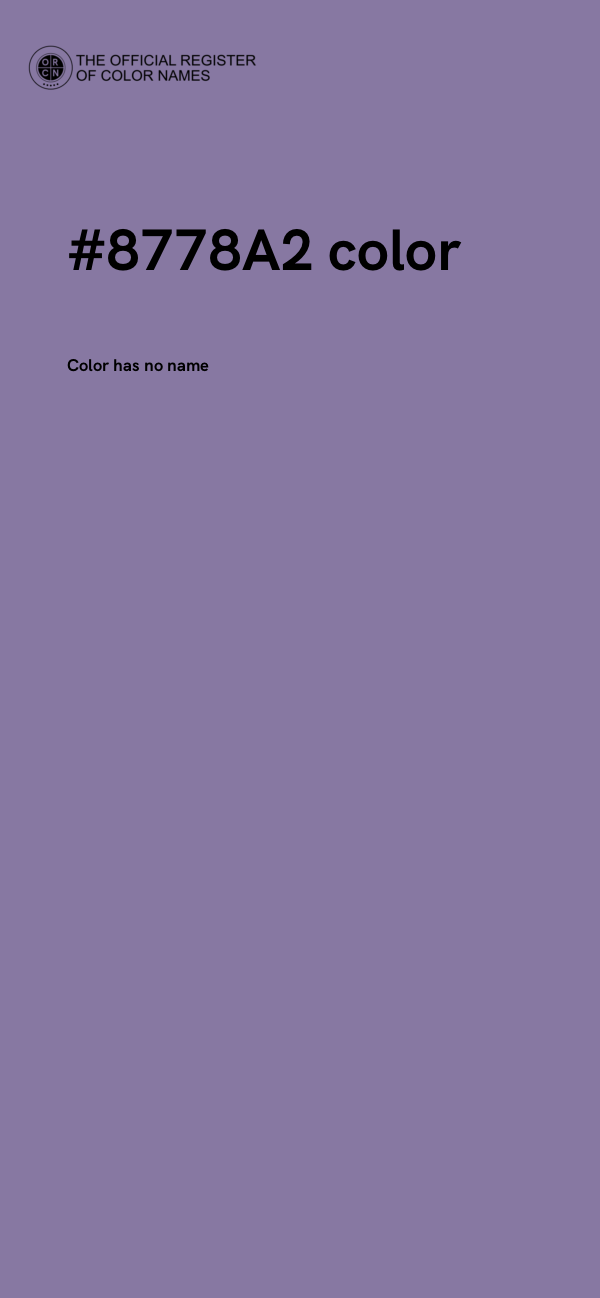 #8778A2 color image