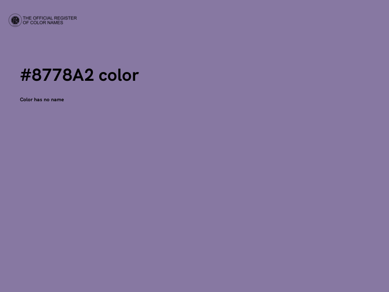 #8778A2 color image