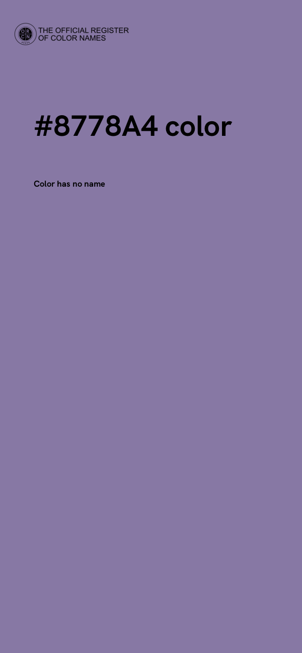 #8778A4 color image
