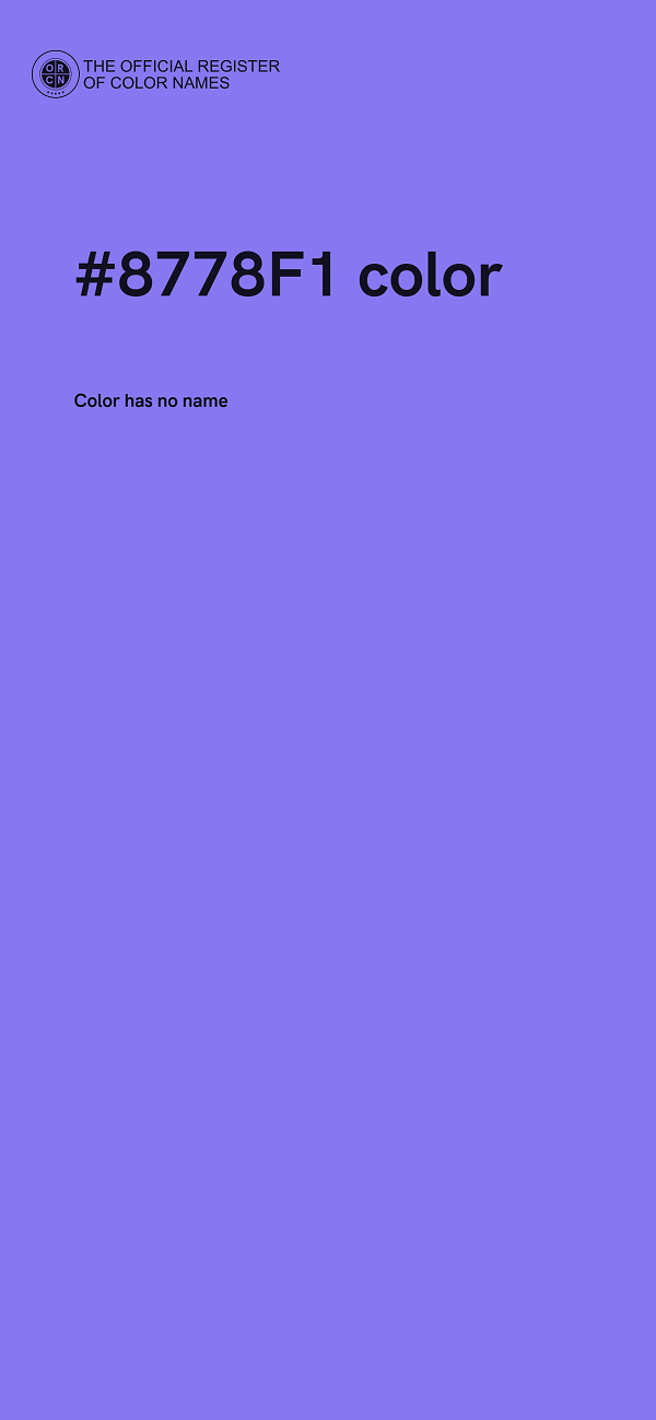 #8778F1 color image