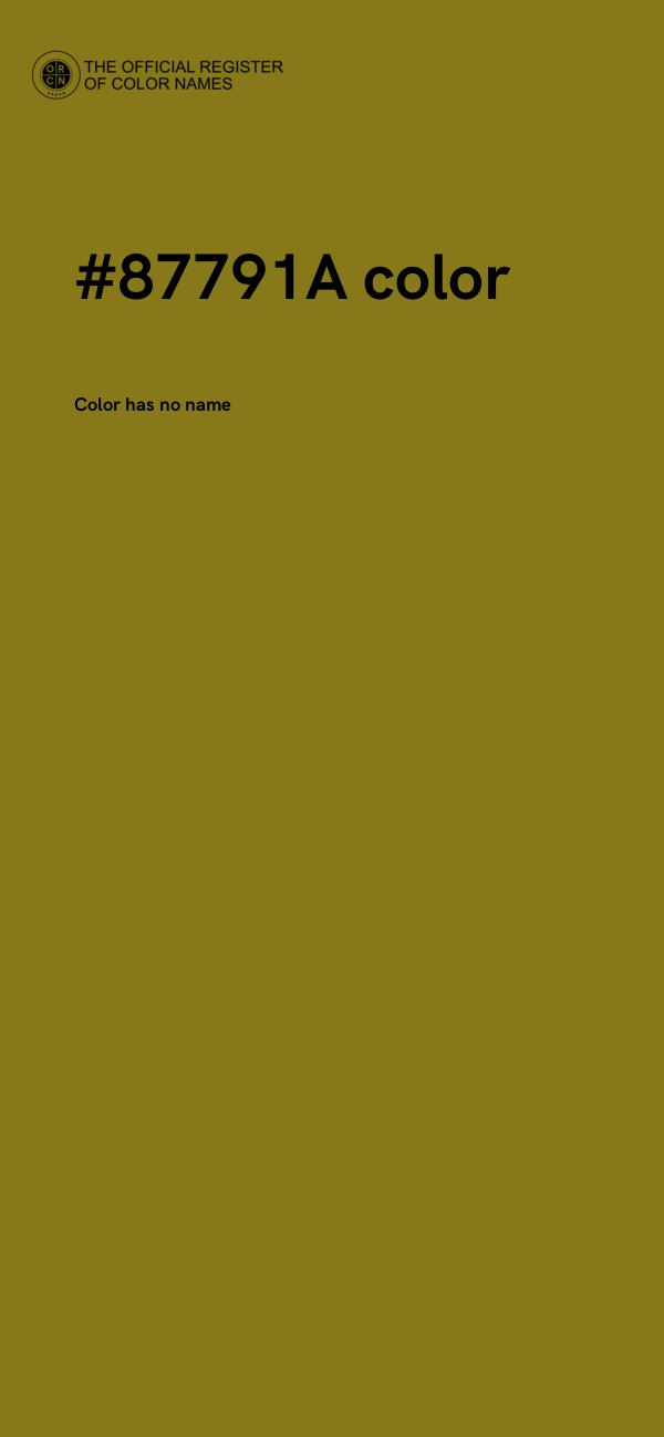 #87791A color image