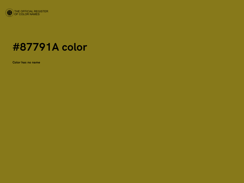 #87791A color image