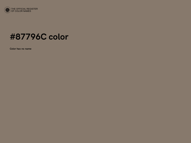 #87796C color image