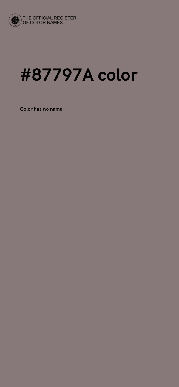 #87797A color image