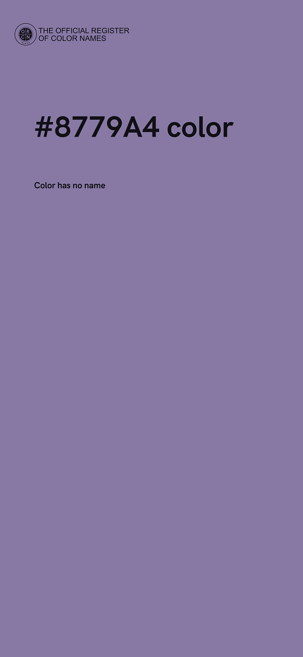 #8779A4 color image